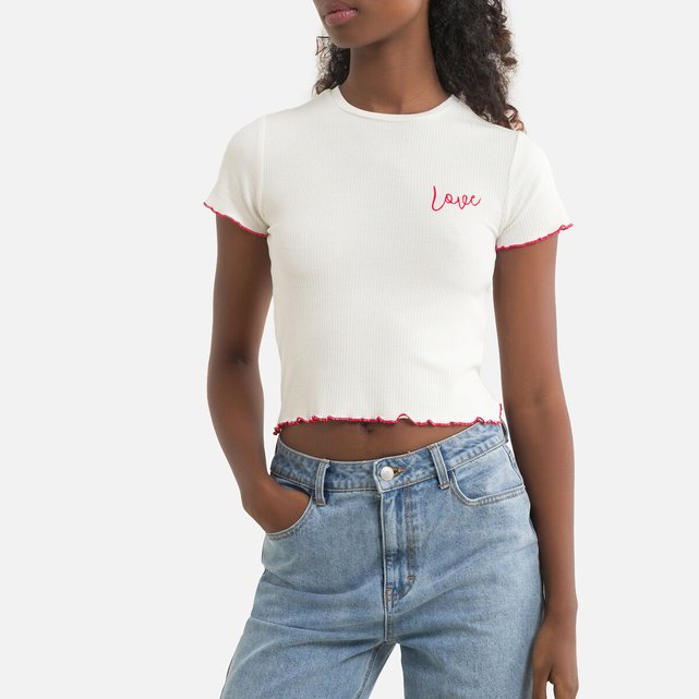 Naf Naf T-shirt WOMEN FASHION Shirts & T-shirts Lace openwork Black M discount 94% 