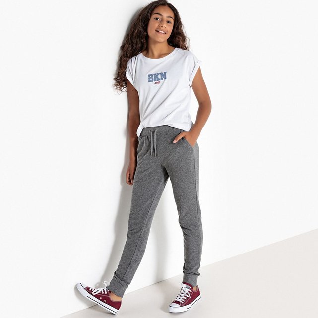 Pantalon jogging 10-16 ans gris chiné moyen La Redoute ...