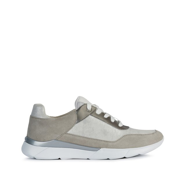 geox silver trainers