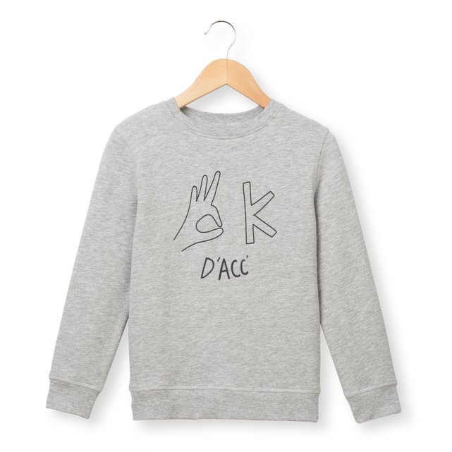 OK D'Acc Motif Sweatshirt, 3-12 Years OK D'Acc Motif Sweatshirt, 3-12 Years