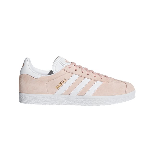Gazelle suede trainers , pink/white 