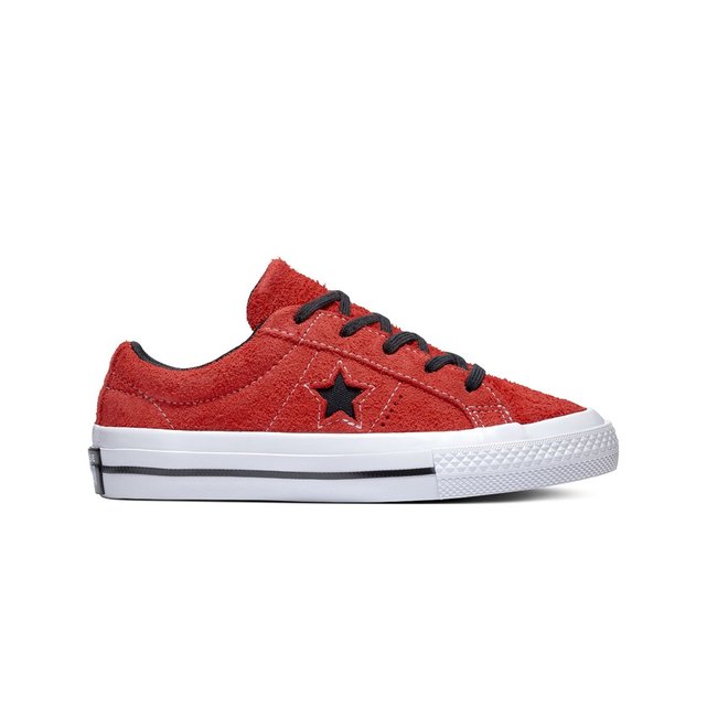 converses basses rouges