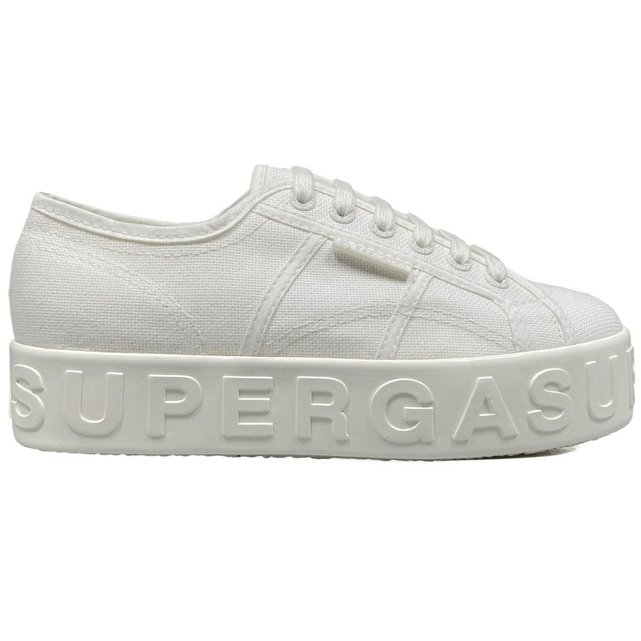 Superga blanche shop compensée