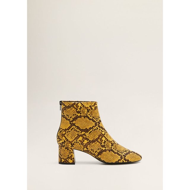 bottines imprime serpent