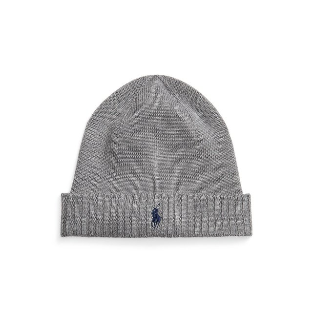 polo beanie gray