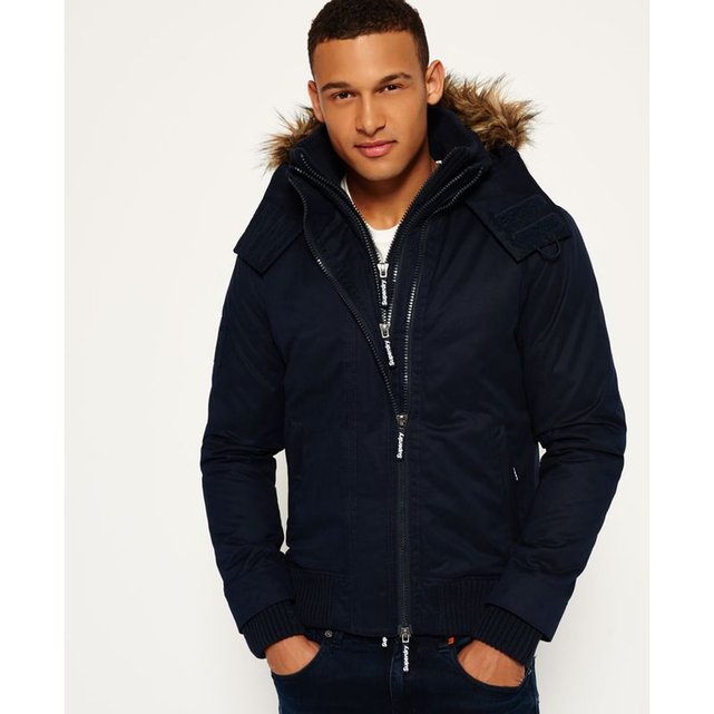 Veste à capuche en microfibre et fourrure SD Windbomber Veste à capuche en microfibre et fourrure SD Windbomber