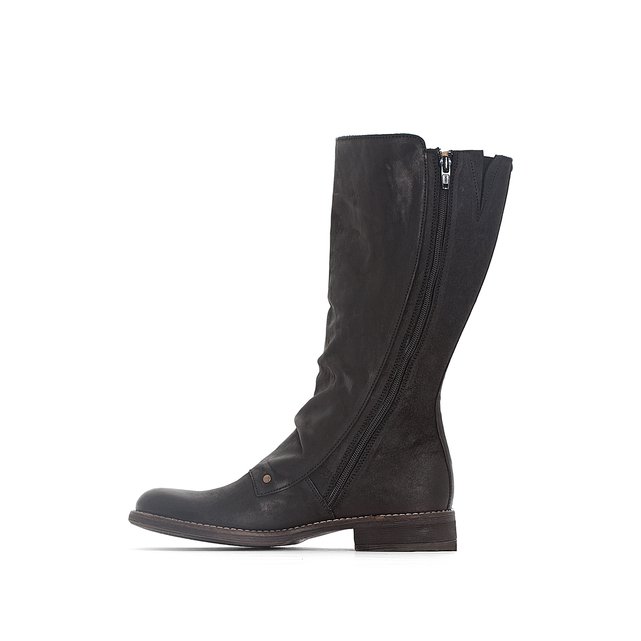 frapper les les les bottes en cuir noir, kickers f04e78 frapper les les les bottes en cuir noir, kickers f04e78