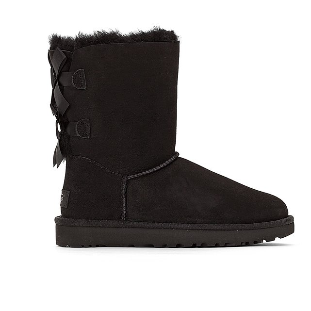 black ugg boots bow