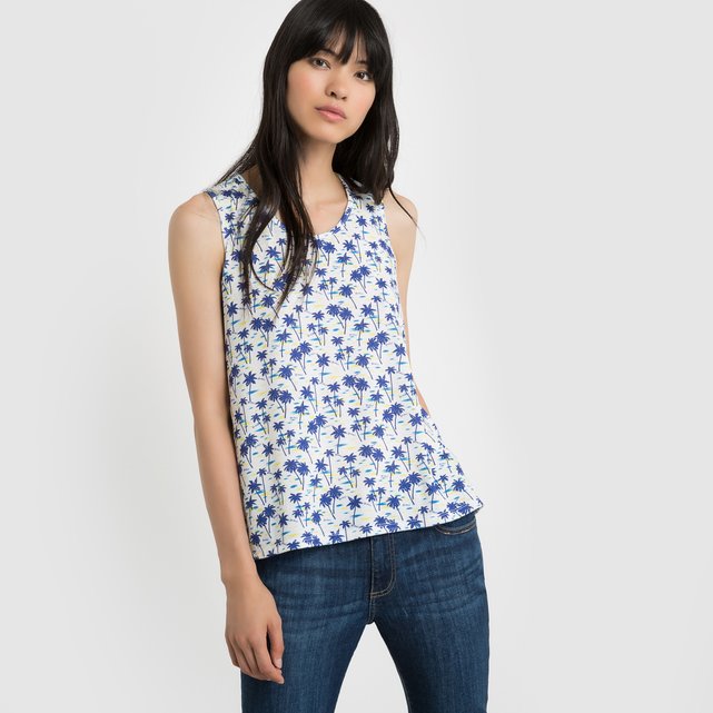 MADE IN France Printed Vest Top MADE IN France Printed Vest Top