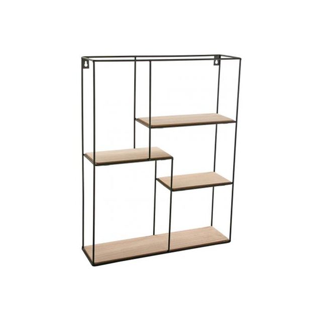 étagère Murale Metal Bois Combinaison De Rangement Combinaison