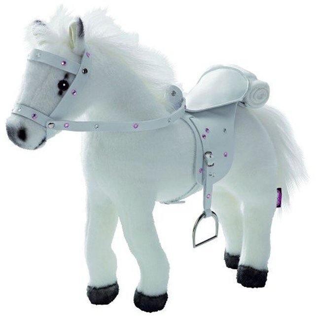 peluche cheval blanc