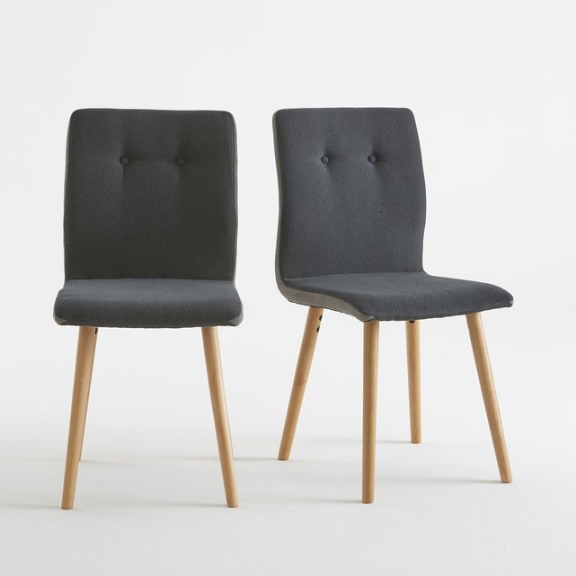 Chaise, dos capitonné, crueso (lot de 2) La Redoute ...
