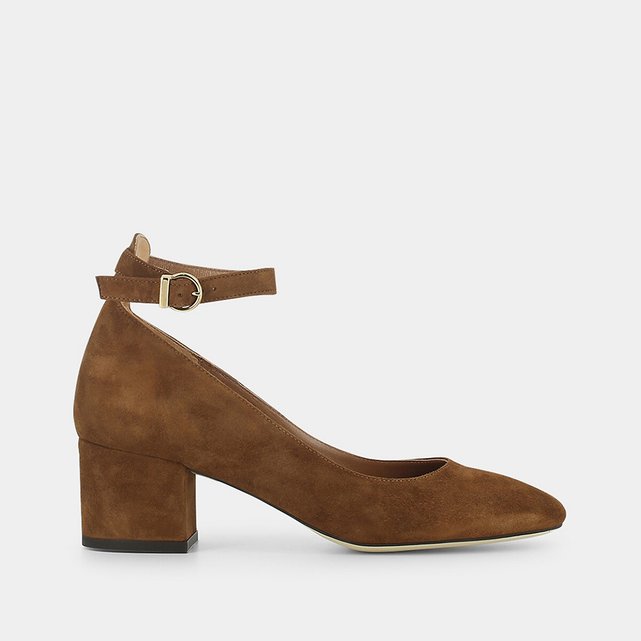 Vespa suede strappy heels , brown, Jonak | La Redoute