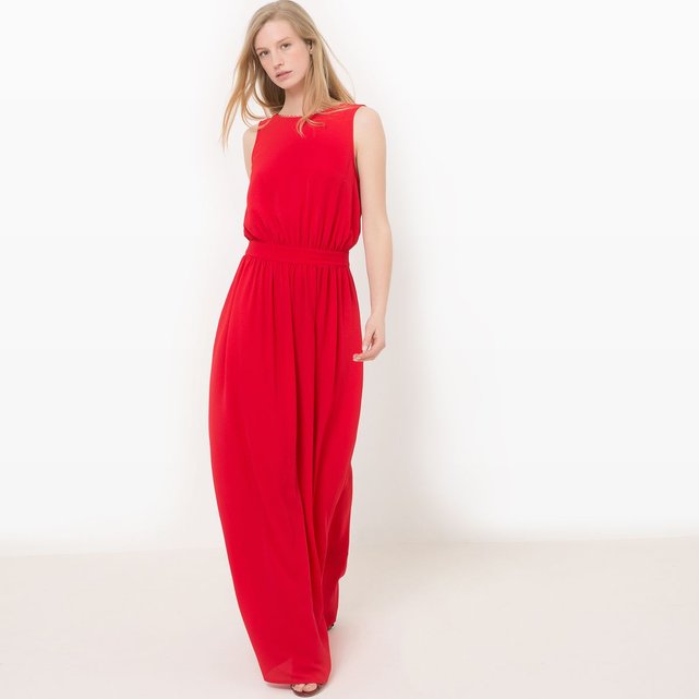 Robe longue, décolleté dos rouge Mademoiselle R | La Redoute