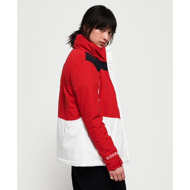 Manteau boat rouge, blanc, bleu marine Superdry | La Redoute Parka passe tête à capuche bulbeuse marine Geographical