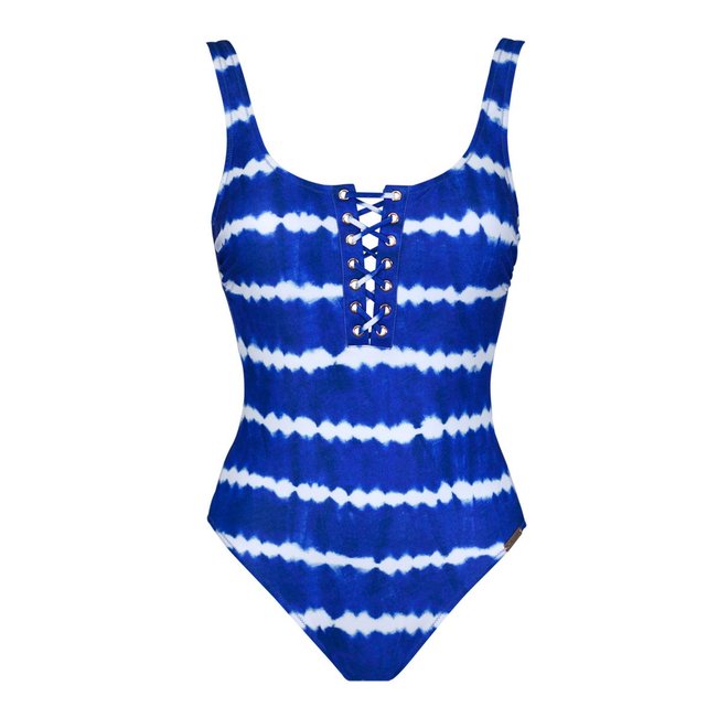 Maillot de bain 1 pièce tie-dye tribe bleu bleu Watercult ...