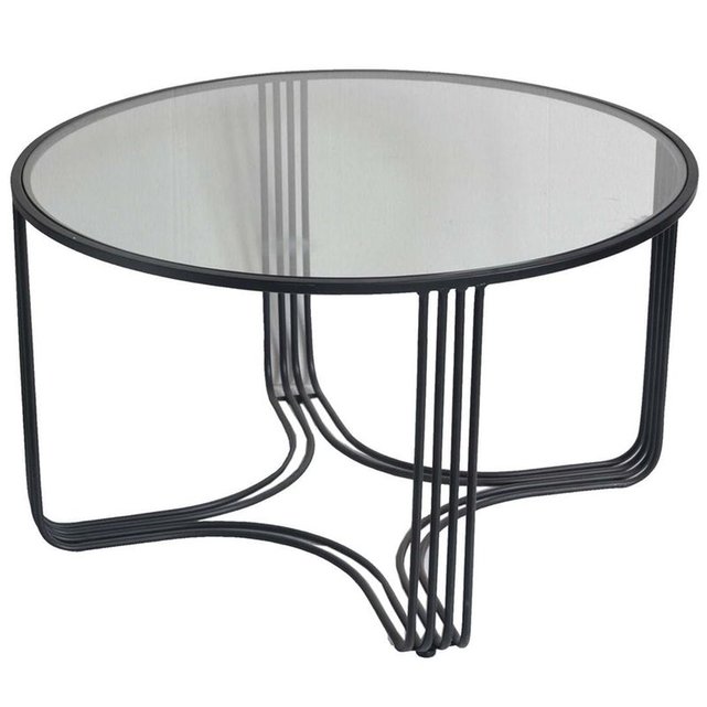 Table Basse Ronde Verre Metal Himalaya Gris Pier Import La Redoute