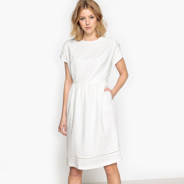 Linen rich flared dress Anne Weyburn | La Redoute