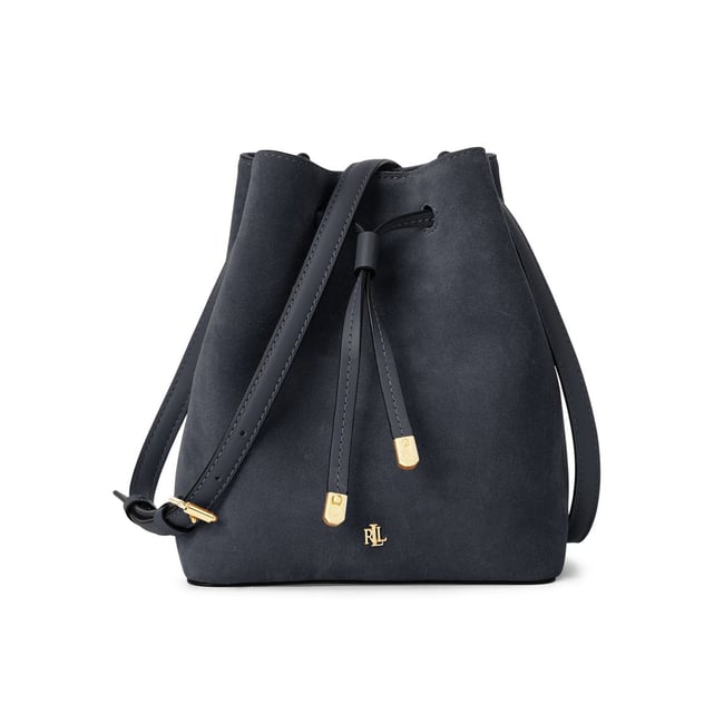 Sac seau à bandoulière en cuir suédé debby ii mini