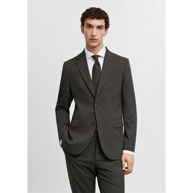 Veste costume slim fit tissu stretch vert Mango Man La Redoute