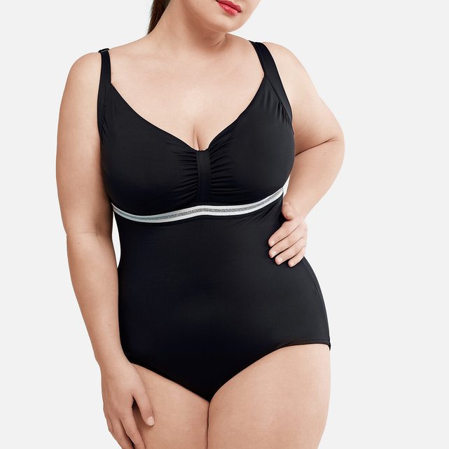 ruched front swimsuit