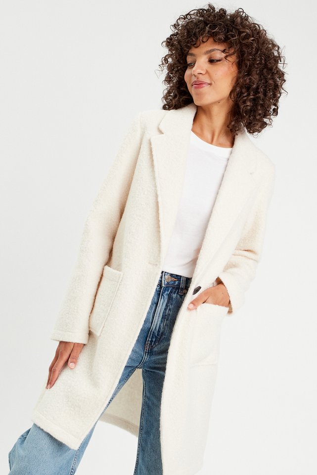 Manteau long shops femme cache cache