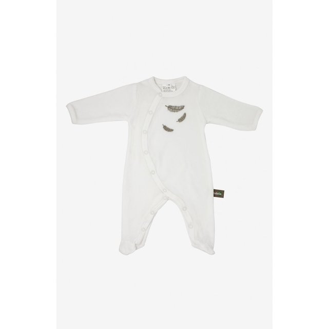 Pyjama Bebe En Coton Bio A Motifs Plumes Colorees Kadolis La Redoute