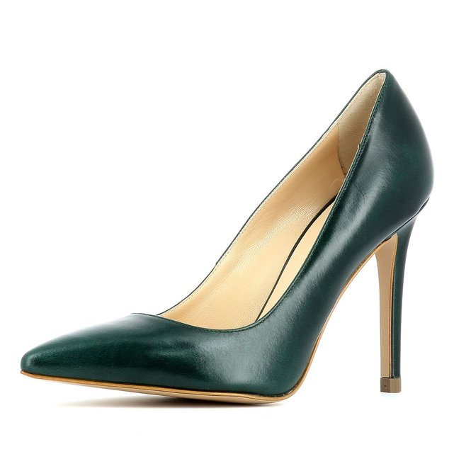 escarpin vert foncé