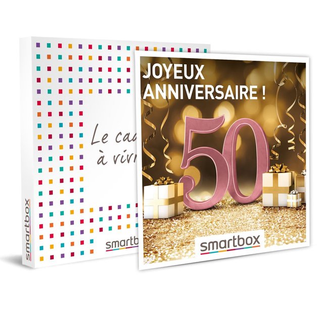 Joyeux Anniversaire Pour Femme 50 Ans Coffret Cadeau Multi Themes Smartbox La Redoute