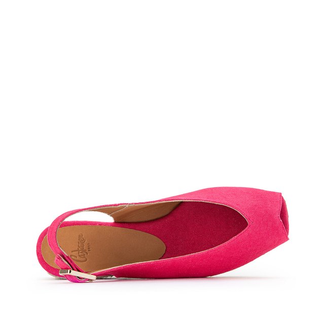 espadrilles compensées ouvertes