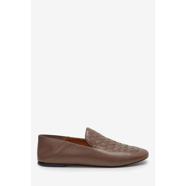 chaussures cuir tressé homme