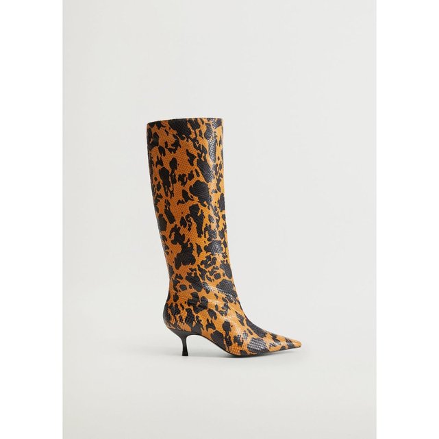 bottes hautes cuir mango