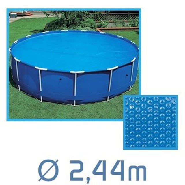 Bâche à bulles ronde 2.44m ø 180 microns pour piscine ...