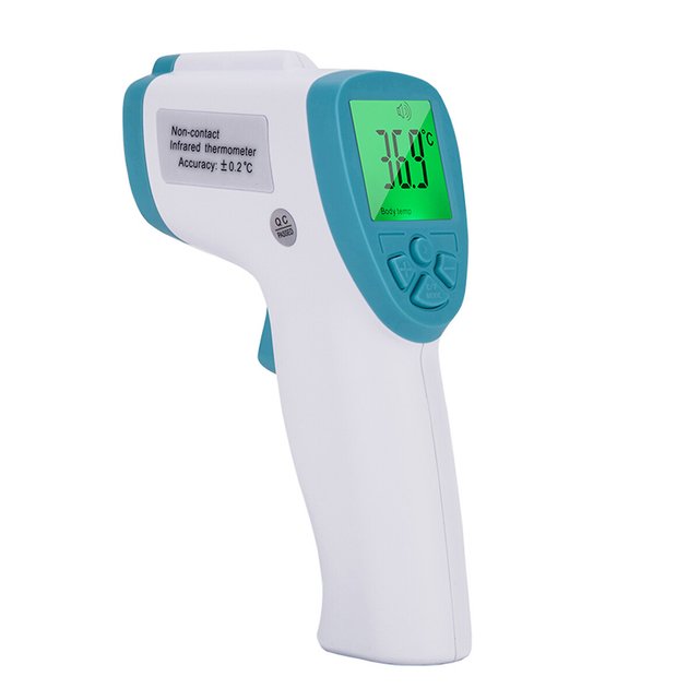 Thermometre Infrarouge Sans Contact Fi06 Blanc Turquoise I Tech Medical La Redoute