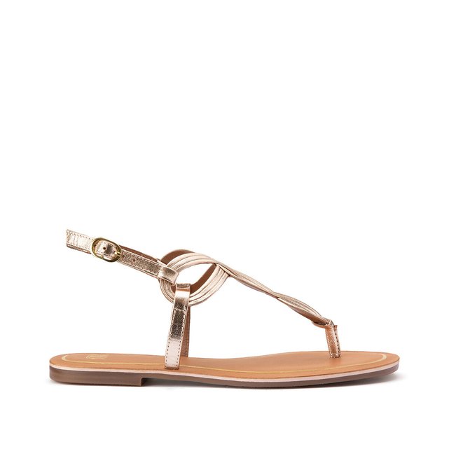 la redoute sandales dorees