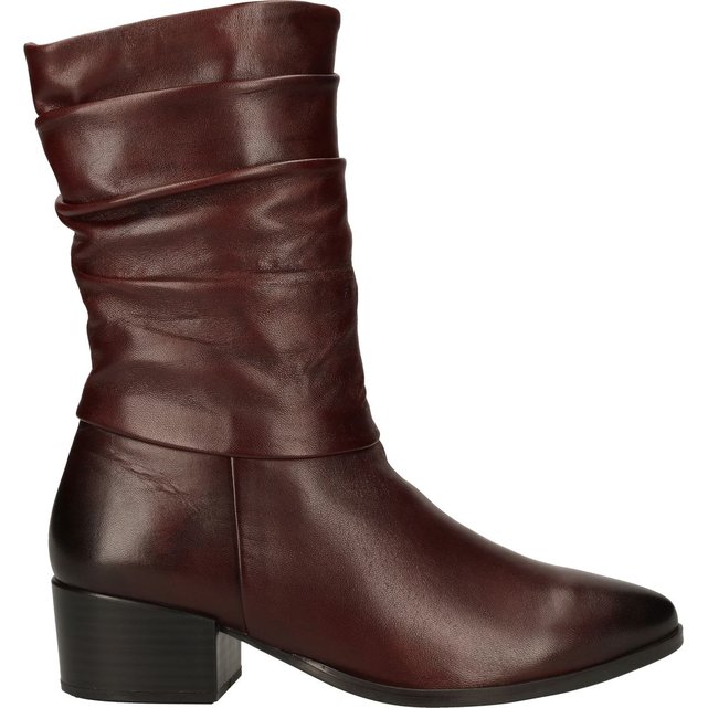 bottes cuir bordeaux