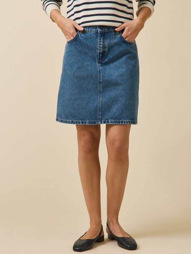 Jupe 'ONLWONDER' ONLY en Bleu Denim | ABOUT YOU