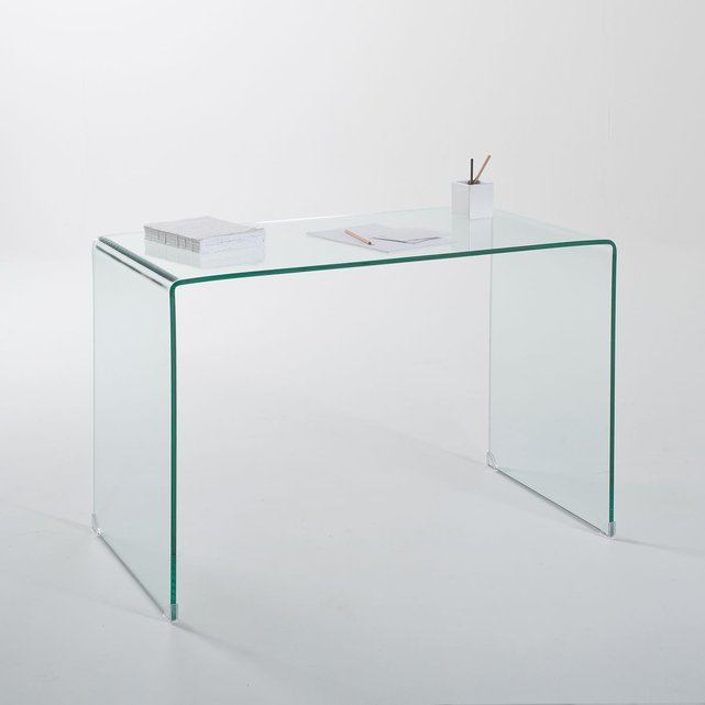 Bureau Console Joan En Verre Trempe Verre Transparent La Redoute Interieurs La Redoute