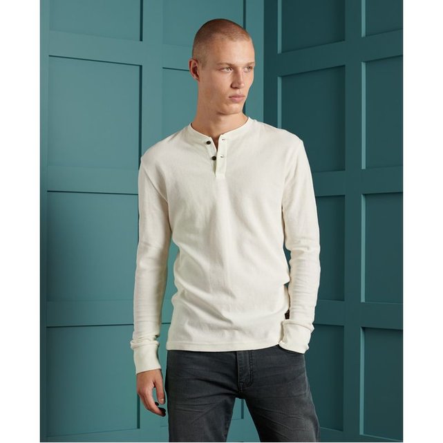 Haut A Col Tunisien Et Micro Texture Superdry La Redoute