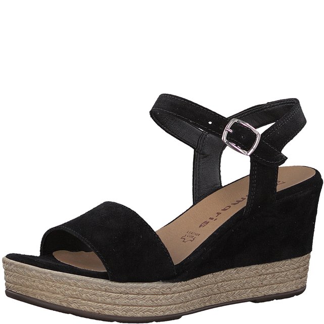 black and white wedge sandals