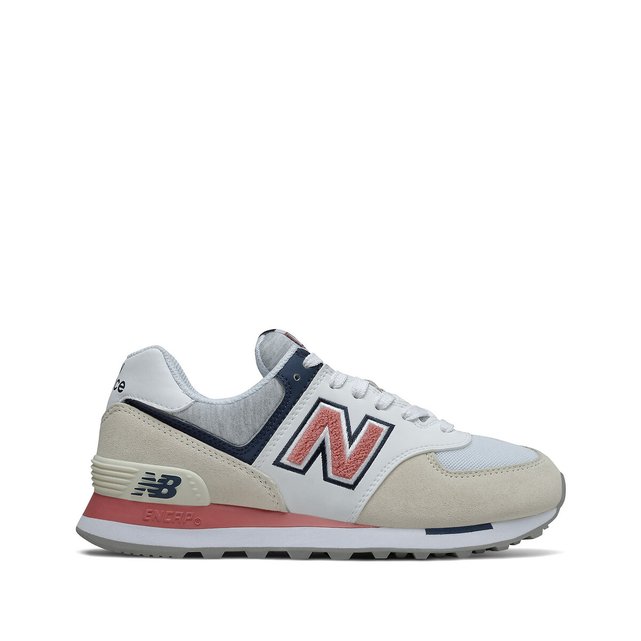 new balance 574 pink suede trainers