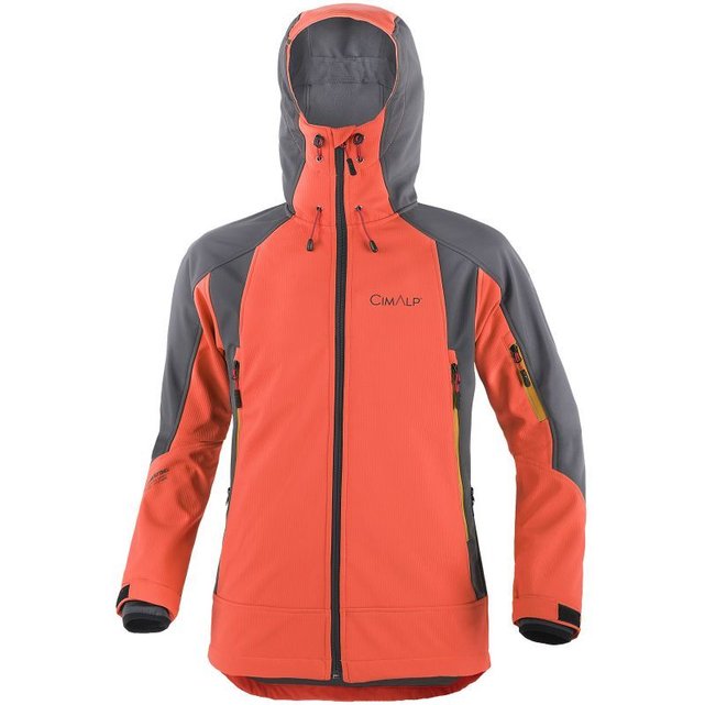 Orange Veste Softshell Couches Superstrong D'alpinisme La 3 Cimalp S66TAZv