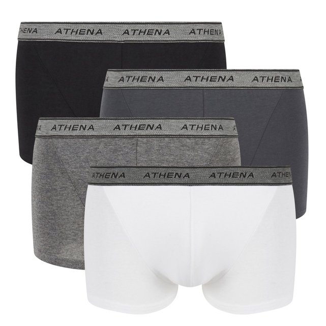 Pack of 4 Pairs of Basic Cotton Hipsters Pack of 4 Pairs of Basic Cotton Hipsters
