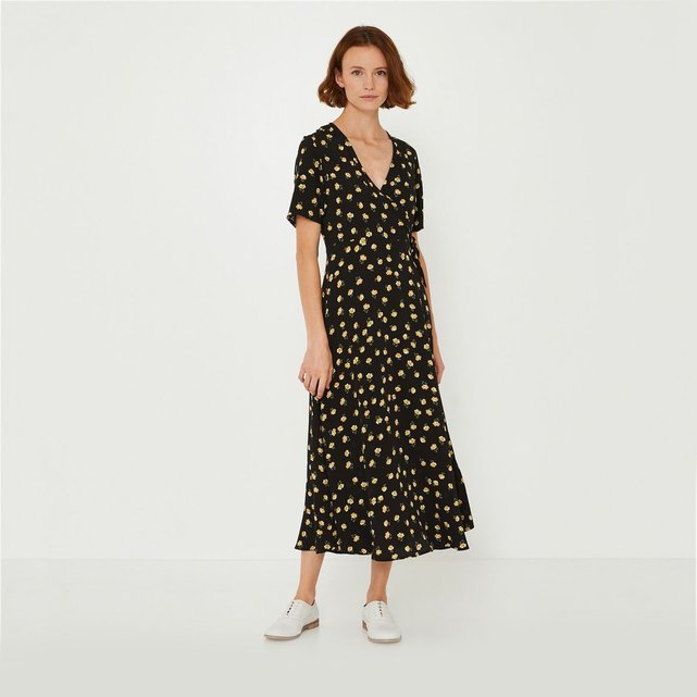robe longue cache coeur manche longue