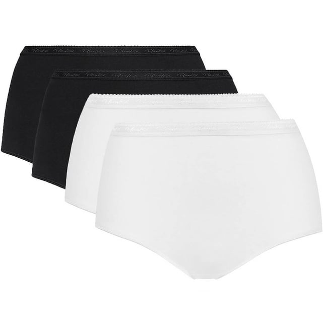 Culottes Femme Playtex Lot De 2 | Coton 95% | Taille Haute | Dentelle Élégante