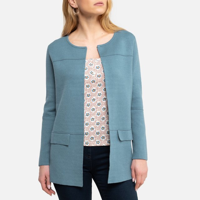 navy blue coatigan