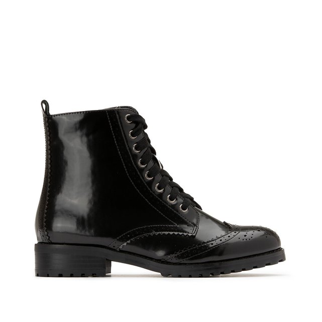 bottines vernis a talon