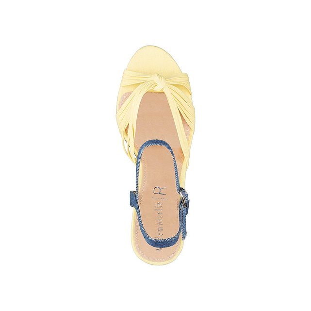 talon jaune et Sandales Collections flare La denim Redoute BqSwvSYX