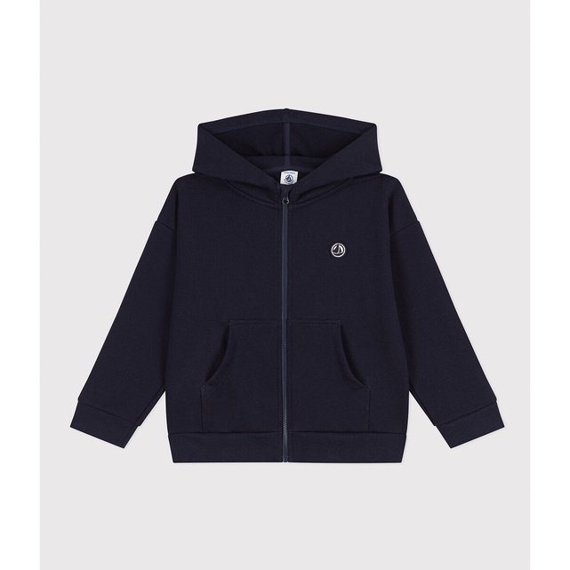 Pull gilet sweat gar on PETIT BATEAU La Redoute