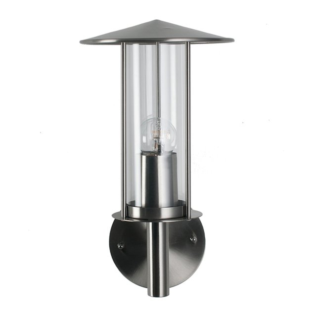 Outdoor chimney wall light in brushed steel , steel, Lifestyle | La Redoute